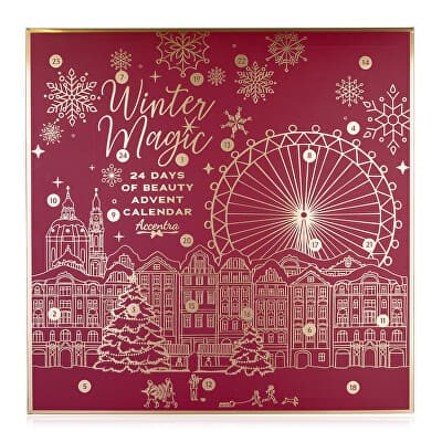 Accentra Adventní kalendář Winter Magic Bordeaux